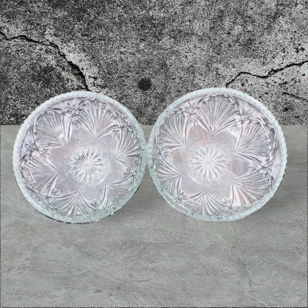 Vintage KIG Malaysia Bowls With Sawtooth Edges